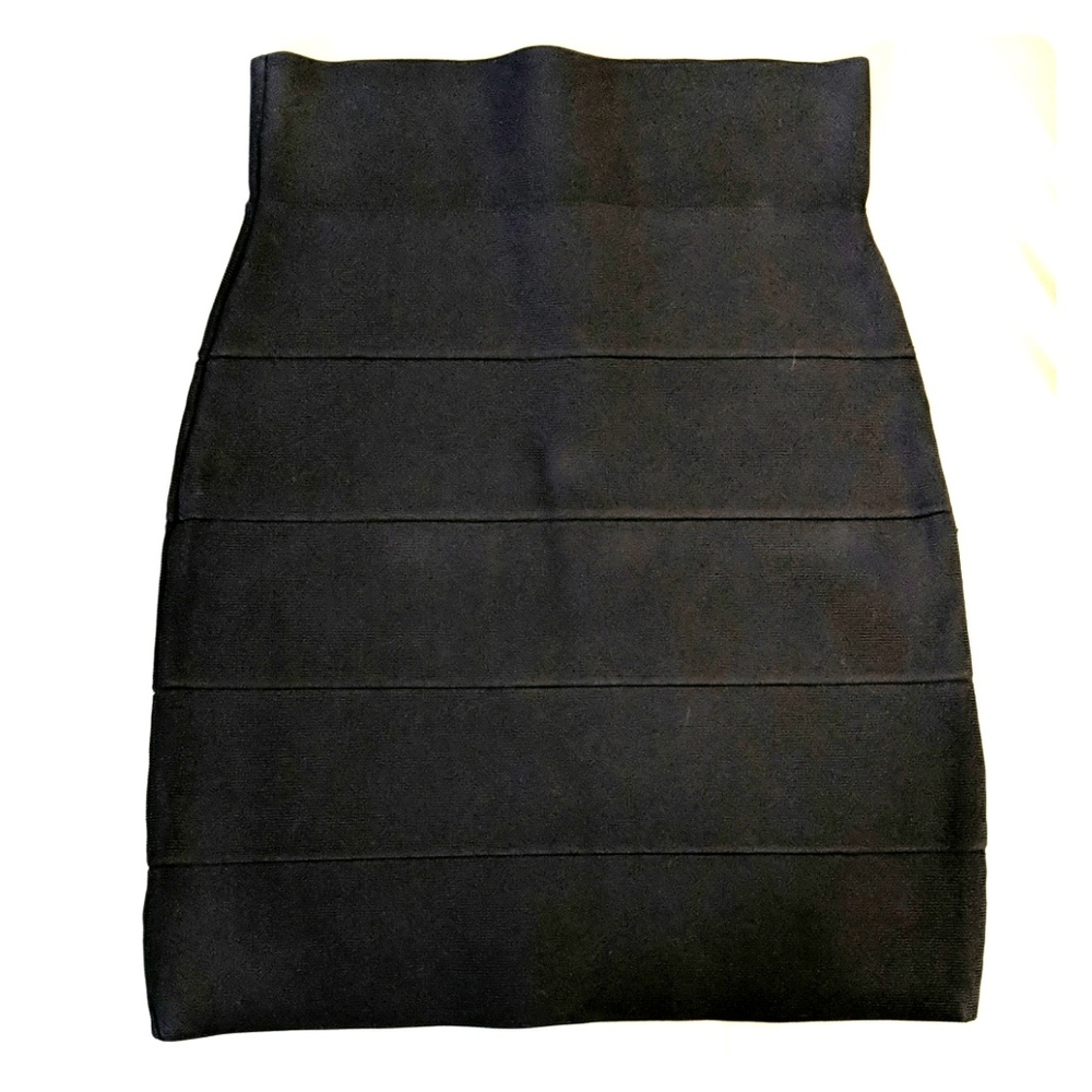 BCBG Maxazira black stretch pencil skirt, size S